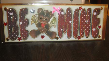 Large Dl Be Mine Valentine Cupid Bear by JOANNA HOGGER
