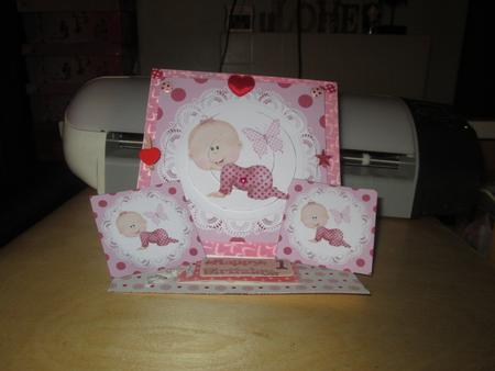 Crawling Baby Girl Circle Pyramid by JOANNA HOGGER