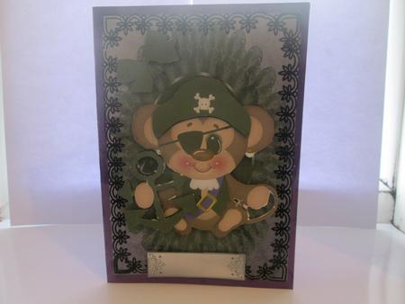 Cheeky Pirate Monkey by JOANNA HOGGER