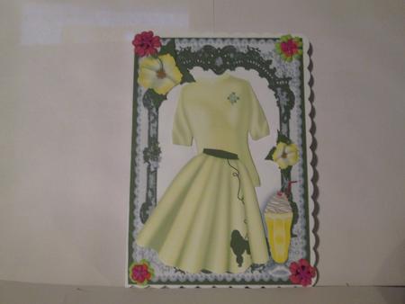 Lemon Poodle Skirt with Jumper and Milkshake by JOANNA HOGGER