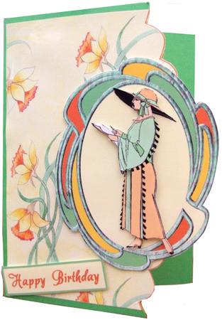 Daffodil Watercolour Background by Joanna Swinton
