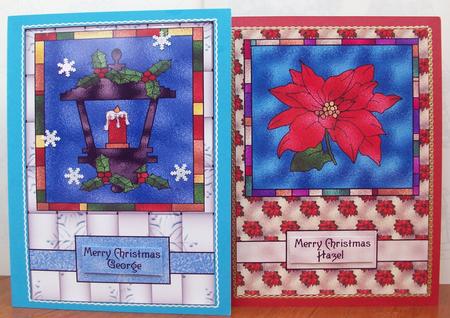 2 Christmas Card Fronts by Joanna Swinton