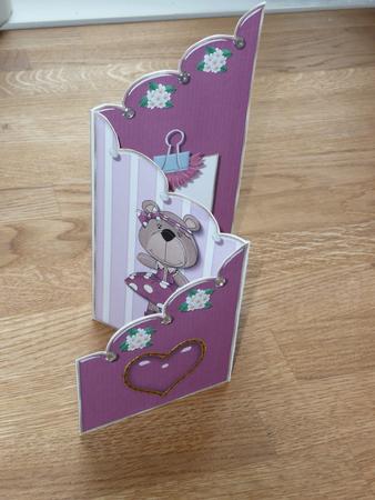Daughter Birthday Scalloped Cascarde Card by Joanne Brangham