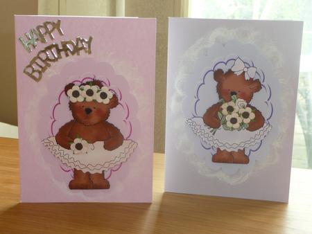 Cute Teddy Ballerinas Toppers by Joanne Brangham