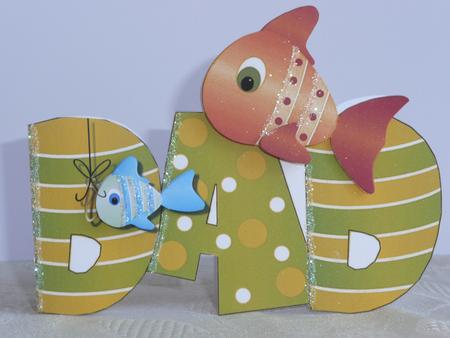 Dad & Fish Quick Card by Joanne Brangham