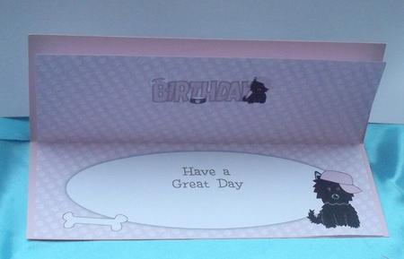 Jazz the Dog with Cap Birthday Large Dl 2 Insert Featured Gallery Photo