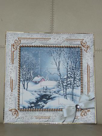 Blue Winter Walk 3D Paper Weaving Kit by Joanne Brangham