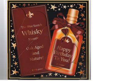 Birthday Whisky Fan Pyramage Topper by Joanne Jarvis