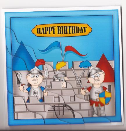 Bert's Birthday Castle Wavy Corner Side Stacker by Joanne Jarvis