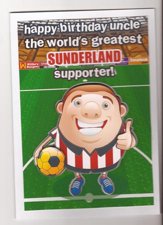 Sunderland Football Club Happy Birthday Uncle by Joanne Jarvis