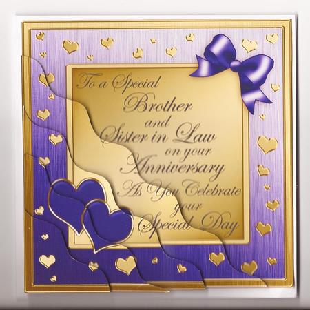 Brother N Sister in Law Anniversary Wavy Corner Side Stacker by Joanne Jarvis