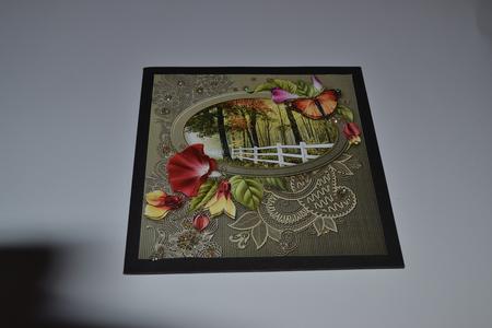 Autumn Morning 8in x 8in Decoupage Featured Gallery Photo