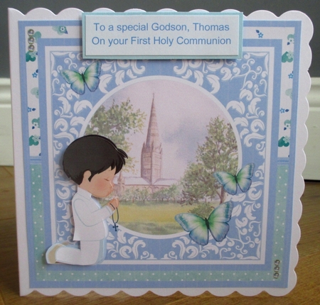 First Holy Communion Boys bumper kit - Decoupage & Inserts by Johanna Lambert