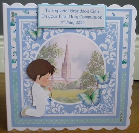 First Holy Communion Boys bumper kit - Decoupage & Inserts by Johanna Lambert