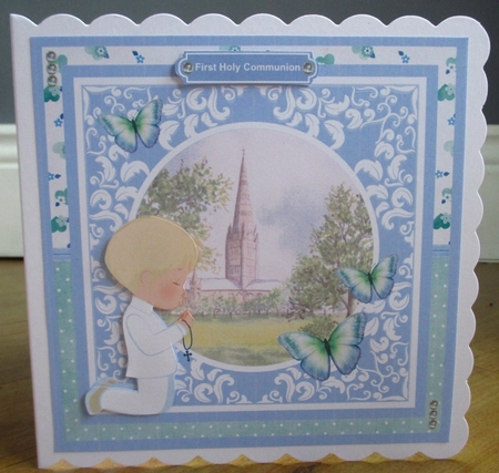 First Holy Communion Boys bumper kit - Decoupage & Inserts by Johanna Lambert