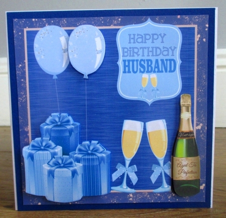 Husband Birthday card front by Johanna Lambert