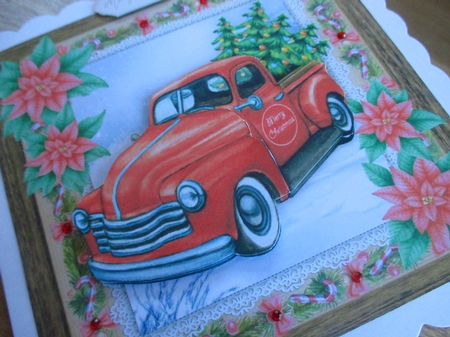 Beautiful Watercolour Christmas Car 8x8 Mini Kit by Johanna Lambert