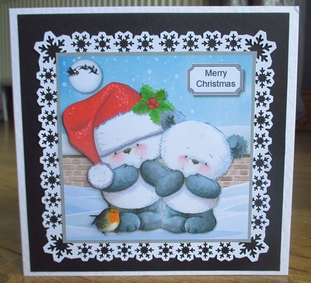 Christmas Pandas by Johanna Lambert