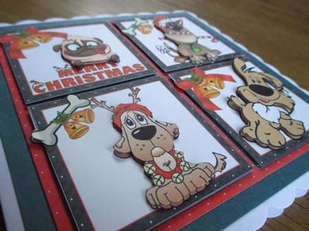 8x8 Christmas with the dogs mini kit by Johanna Lambert