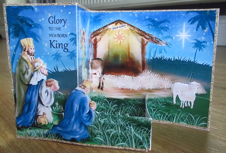 Glory To The Newborn KING Nativity Z-Fold by Johanna Lambert