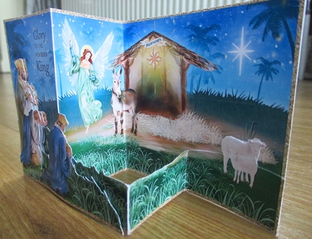 Glory To The Newborn KING Nativity Z-Fold by Johanna Lambert