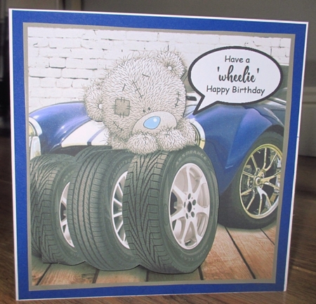 Tatty teddy have a wheelie happy birthday.... by Johanna Lambert