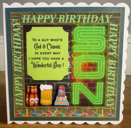Son wall Birthday card front by Johanna Lambert