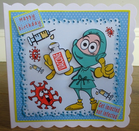 Get Injected Not Infected - Decoupage by Johanna Lambert
