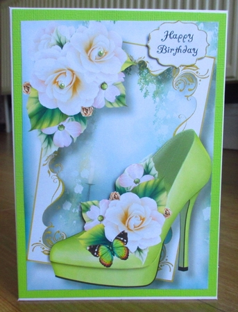 Fabulous Shoes - White Begonias A5 by Johanna Lambert