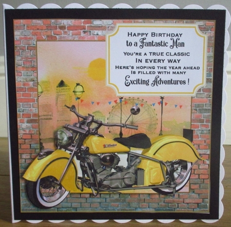 3 Classic motorbike card front/toppers 5 by Johanna Lambert