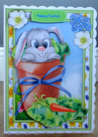 A5 ,Rabbit in the Flower Pot by Johanna Lambert