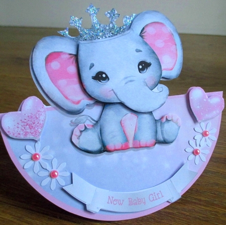 LITTLE PRINCESS ROCKER CARD by Johanna Lambert