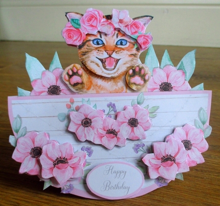 KITTEN ROCKER CARD by Johanna Lambert