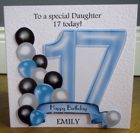 17th Birthday - Balloons & Banner by Johanna Lambert