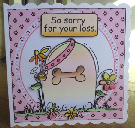 Special dog condolences girl by Johanna Lambert