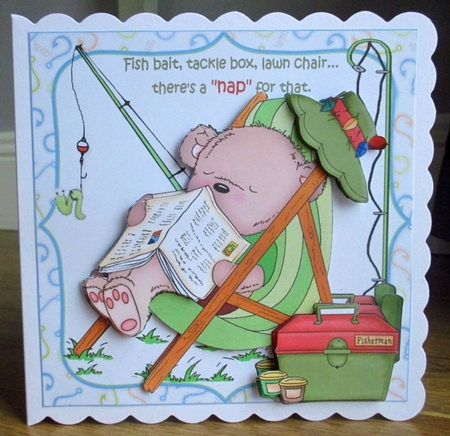 8x8 Fishing theres a nap for that mini kit by Johanna Lambert
