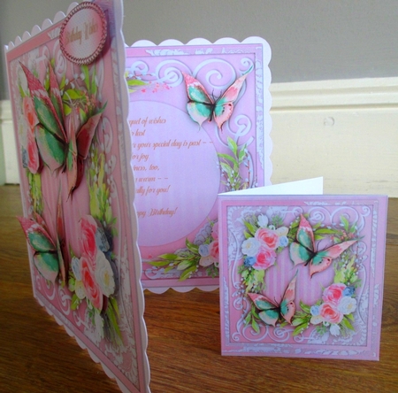 8x8 Mini Kit, Butterflys and Roses  by Johanna Lambert