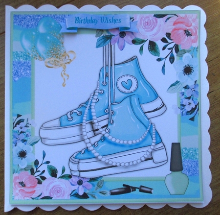 Beautiful Birthday Aqua  by Johanna Lambert