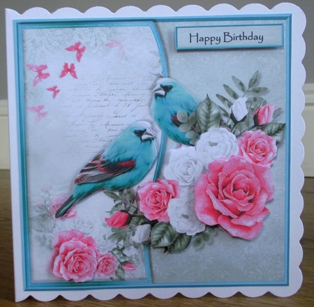 Birds &  Pink Roses Mini Kit by Johanna Lambert