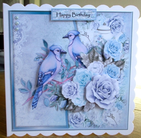 Birds &   Vintage Roses Mini Kit by Johanna Lambert