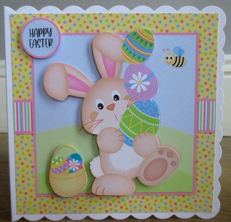 Cute Easter Bunny Topper (Card One) by Johanna Lambert