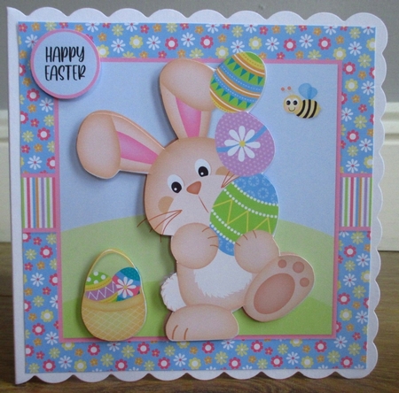 Cute Easter Bunny Topper (Card Two) by Johanna Lambert