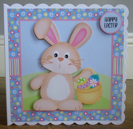 Cute Easter Bunny Topper (Card Four) by Johanna Lambert