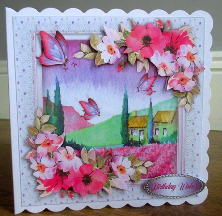 8x8 Mini Kit , Lavender Fields and Butterflys  by Johanna Lambert