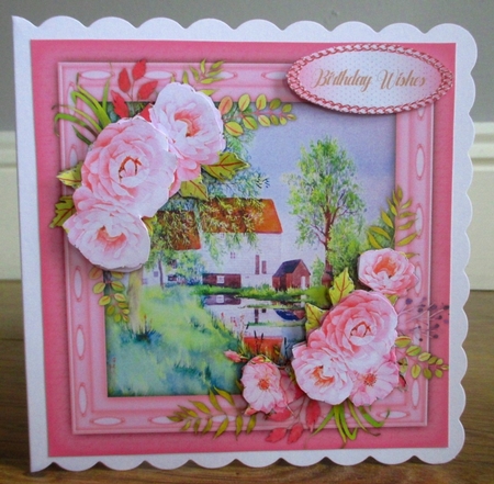 8x8 Mini Kit , Beautiful Mill and Roses  by Johanna Lambert