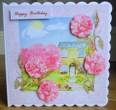 Country Cottages Kit 4 Quick Cards by Johanna Lambert