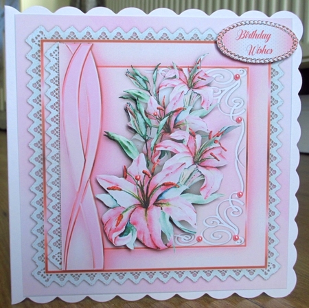 8x8 Mini Kit, Gorgeous Pink Lillies by Johanna Lambert