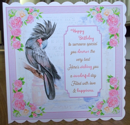 Exotic Bird Decoupage Mini Kit 5 by Johanna Lambert