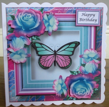 6x6 Art Nouveau Butterflies & Flowers Bumper Kit by Johanna Lambert