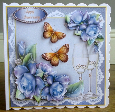 8X8 Mini Kit , Porcelain Roses by Johanna Lambert